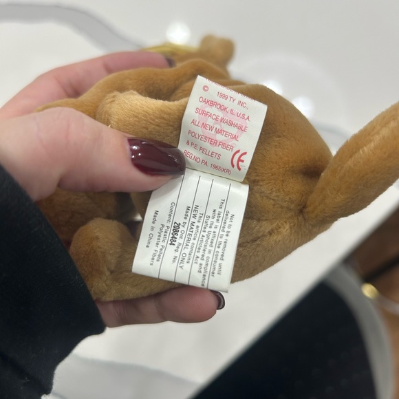 Rare Beanie Babie Tiny with date and spelling errors - Picture 3 of 5